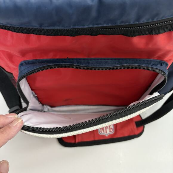 New England Patriots Cooler Soft Sided Insulated Cooler Lunch Bag Sports Beach - Picture 5 of 10